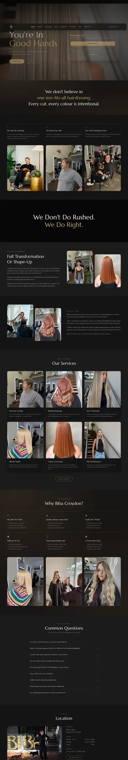 Biba Croydon website, built by Scalus