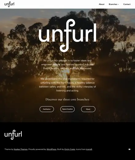 Unfurl Facilitation website, built by Scalus